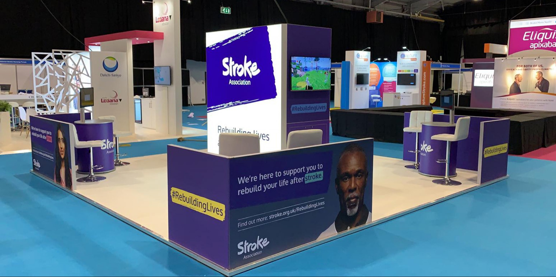 custom exhibition stand stroke forum by guardian display - Guardian Display